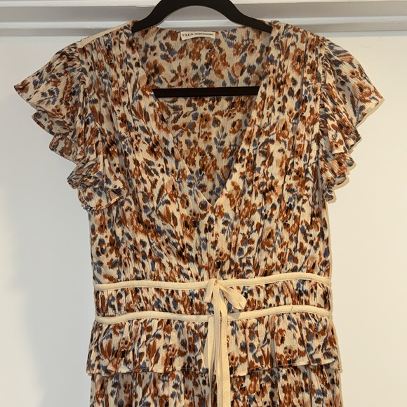 Ulla Johnson Madeline Floral Tiered Ruffle Cotton Dress - Picture 2 of 4